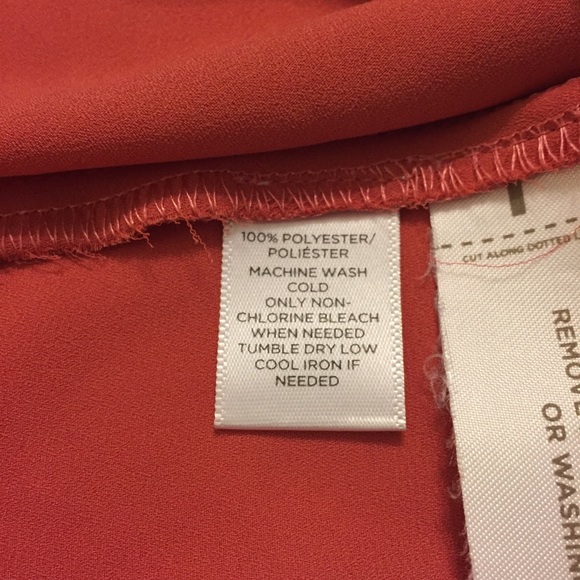 Ann Taylor Loft coral long sleeve top - Picture 6 of 6